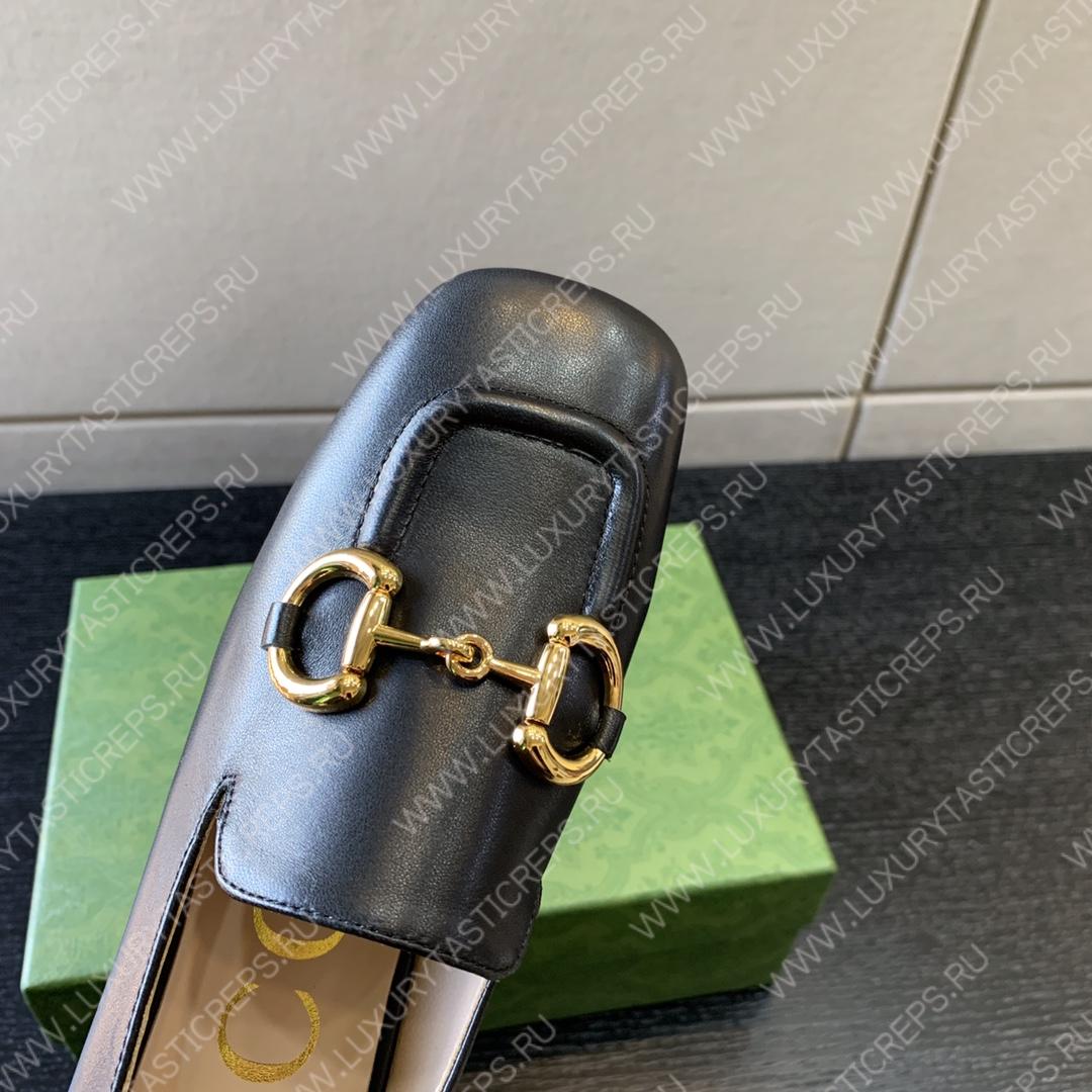 G*u*i horsebit loafer black 414998