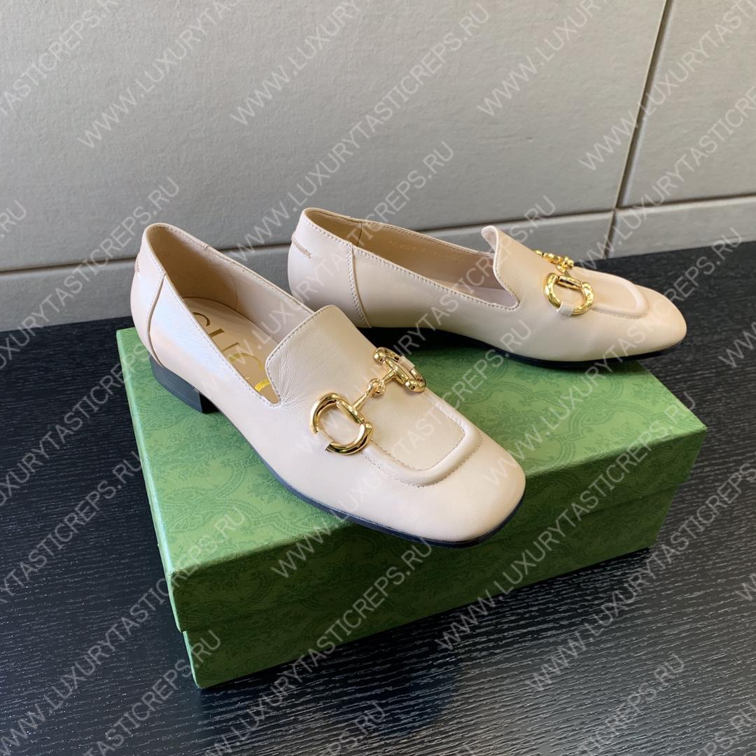 G*u*i horsebit loafer beige‎ ‎414998