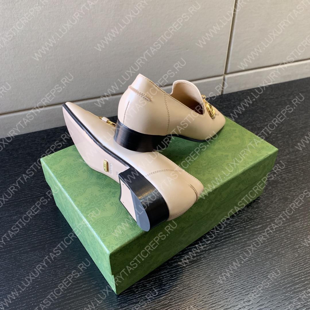 G*u*i horsebit loafer beige‎ ‎414998