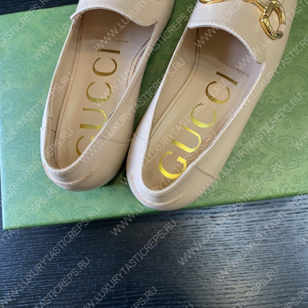 G*u*i horsebit loafer beige‎ ‎414998