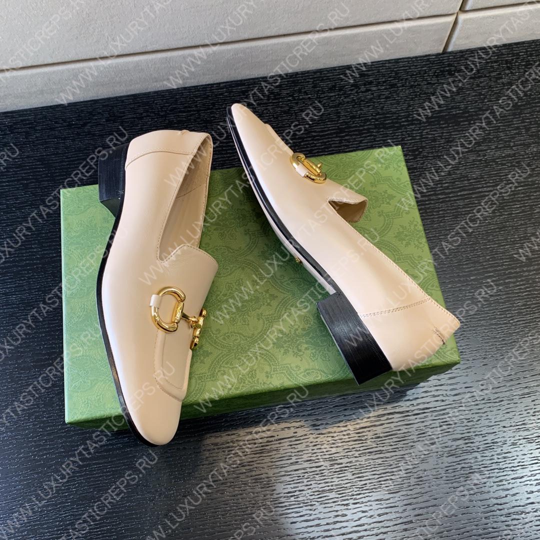 G*u*i horsebit loafer beige‎ ‎414998