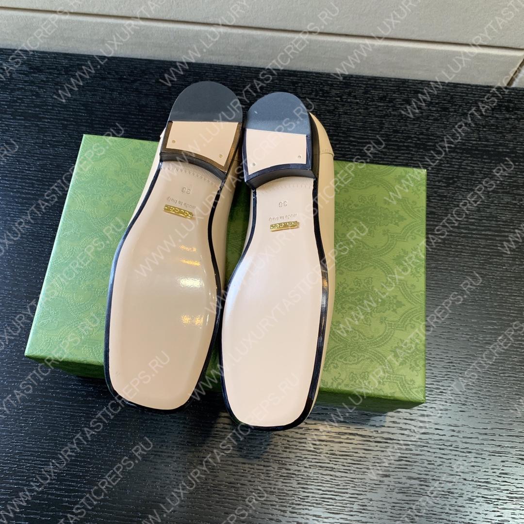 G*u*i horsebit loafer beige‎ ‎414998