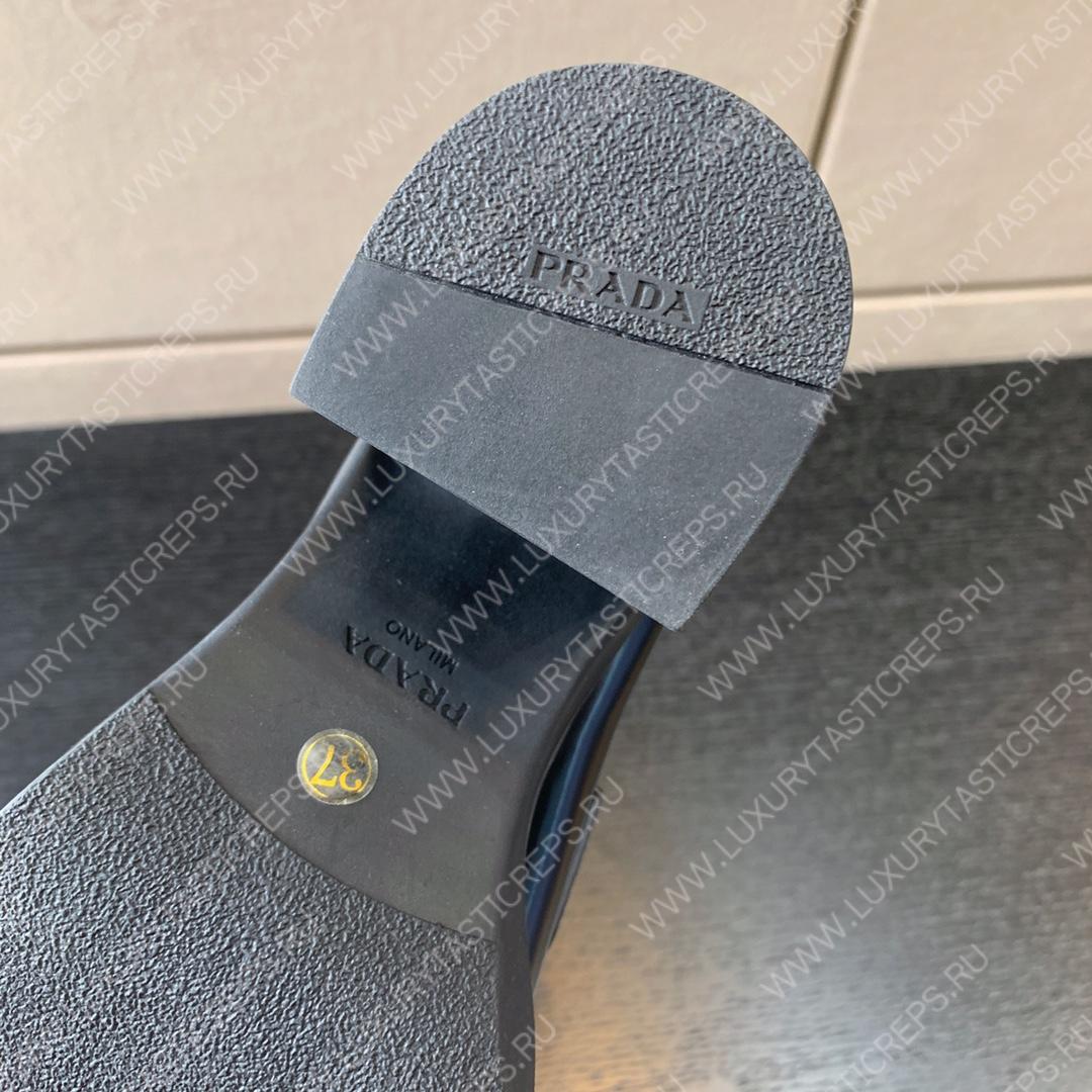 Pra*a high-heeled loafers black 1d246m