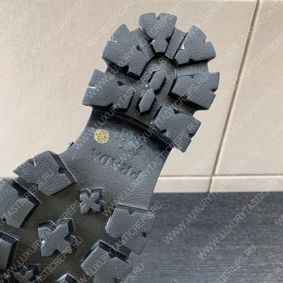 Pra*a brushed leather monolith loafers black 1d649m