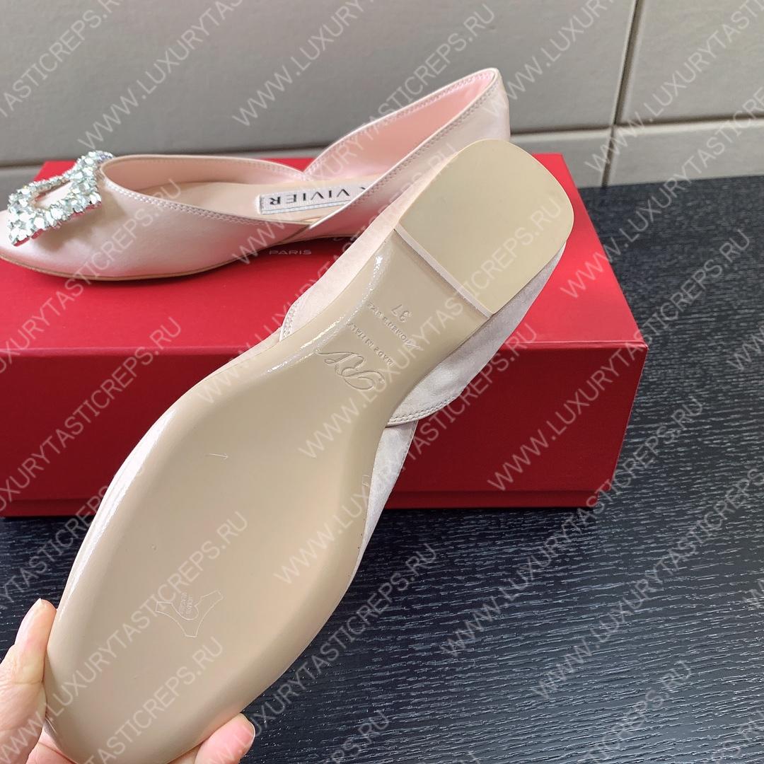 ROGER VIVIER BUCKLE BALLERINAS BEIGE RVW6683