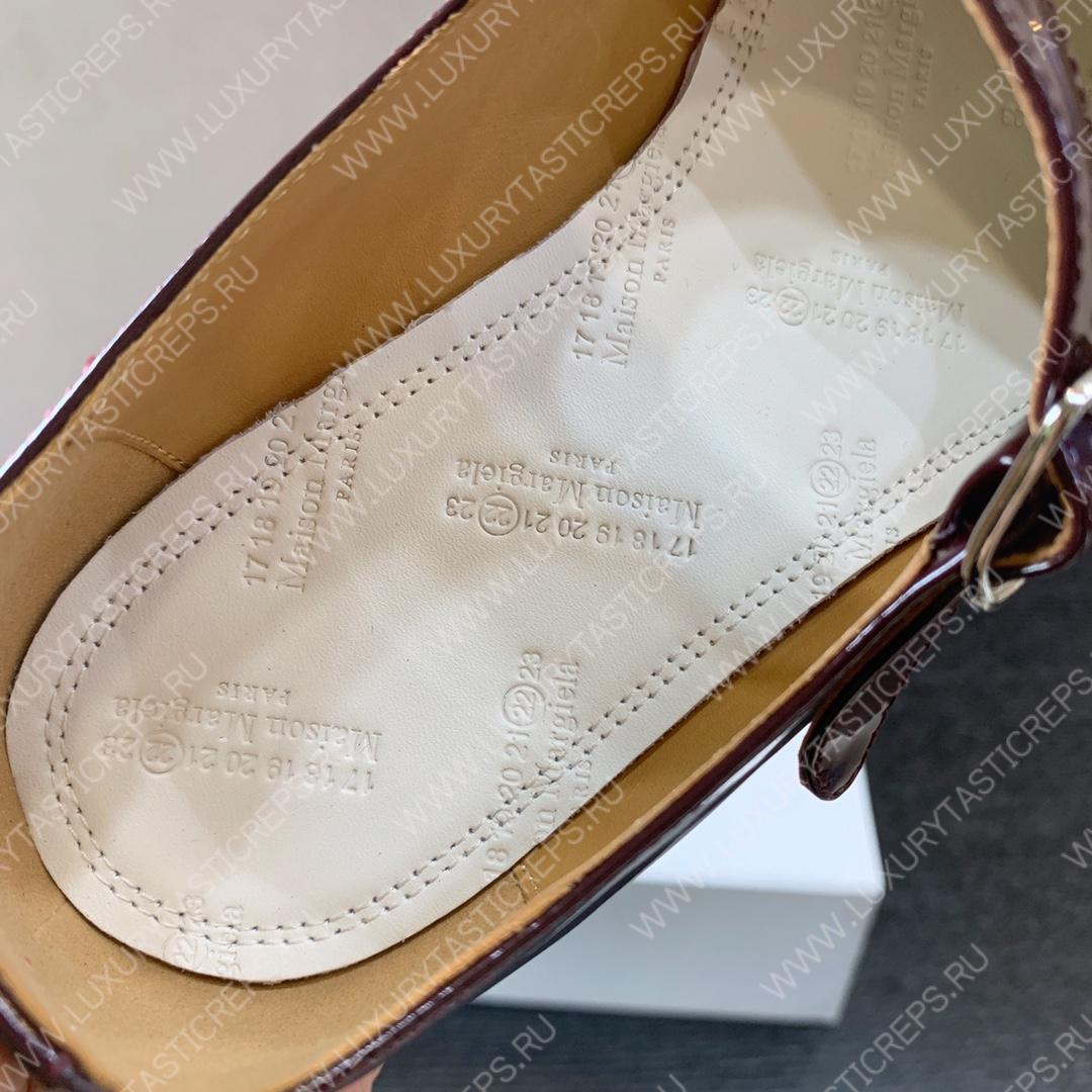 ma*s*n Ma*i*la tabi mary-janes dark maroon s39wl0119p3292t8013