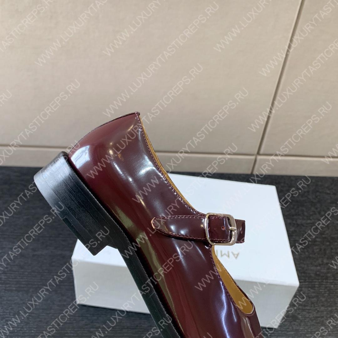 ma*s*n Ma*i*la tabi mary-janes dark maroon s39wl0119p3292t8013