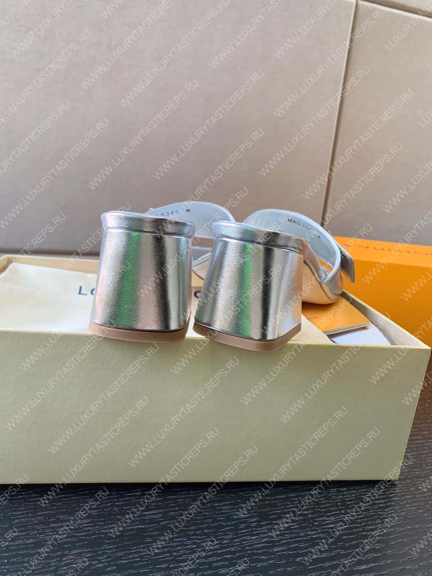 l**is V*t*n shake mule silver 1ab2q3