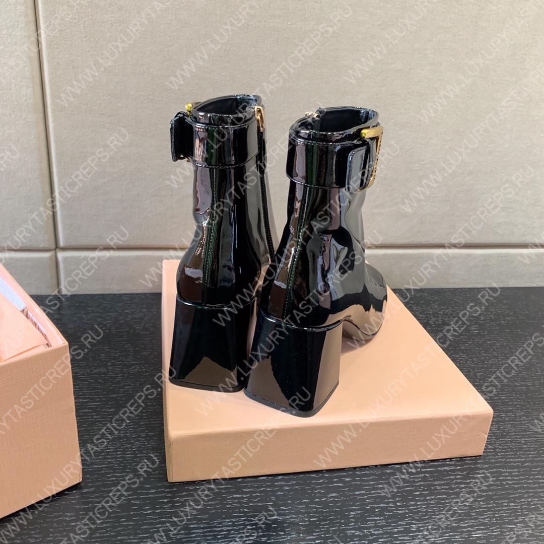 MIU MIU PLATFORM BOOTS BLACK 5UP065