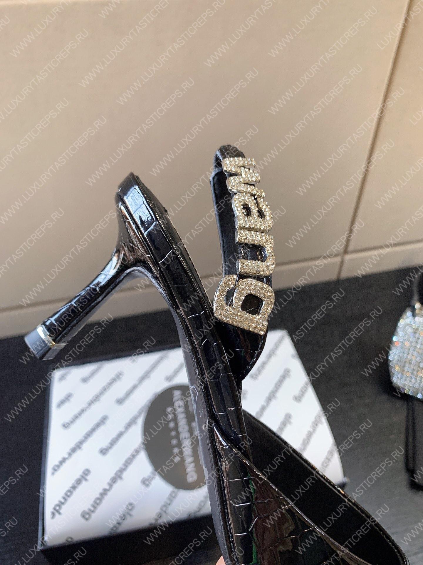 ALEXANDER WANG DELPHINE PUMPS LEATHER BLACK 30123P