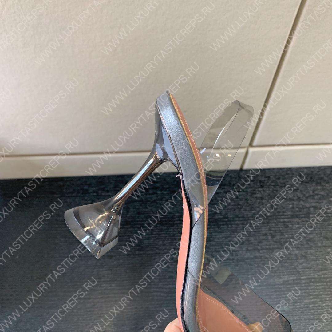 AMINA MUADDI HOLLI GLASS SLING TRANSPARENT GRAY AM8921