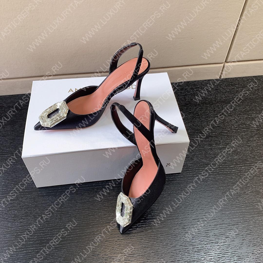 AMINA MUADDI CAMELIA SLING 105 BLACK AM9004