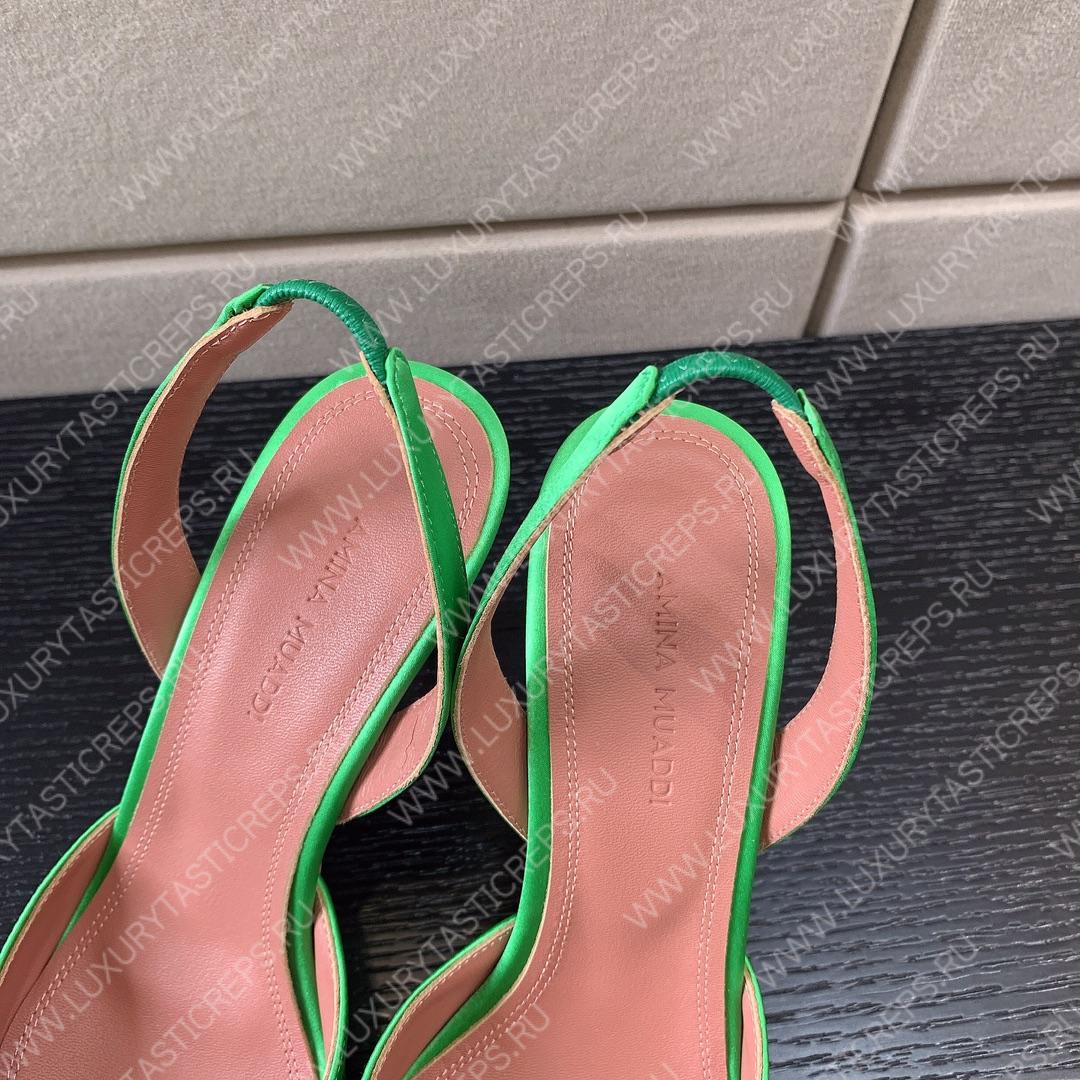 AMINA MUADDI CAMELIA SLING 105 GREEN AM9004