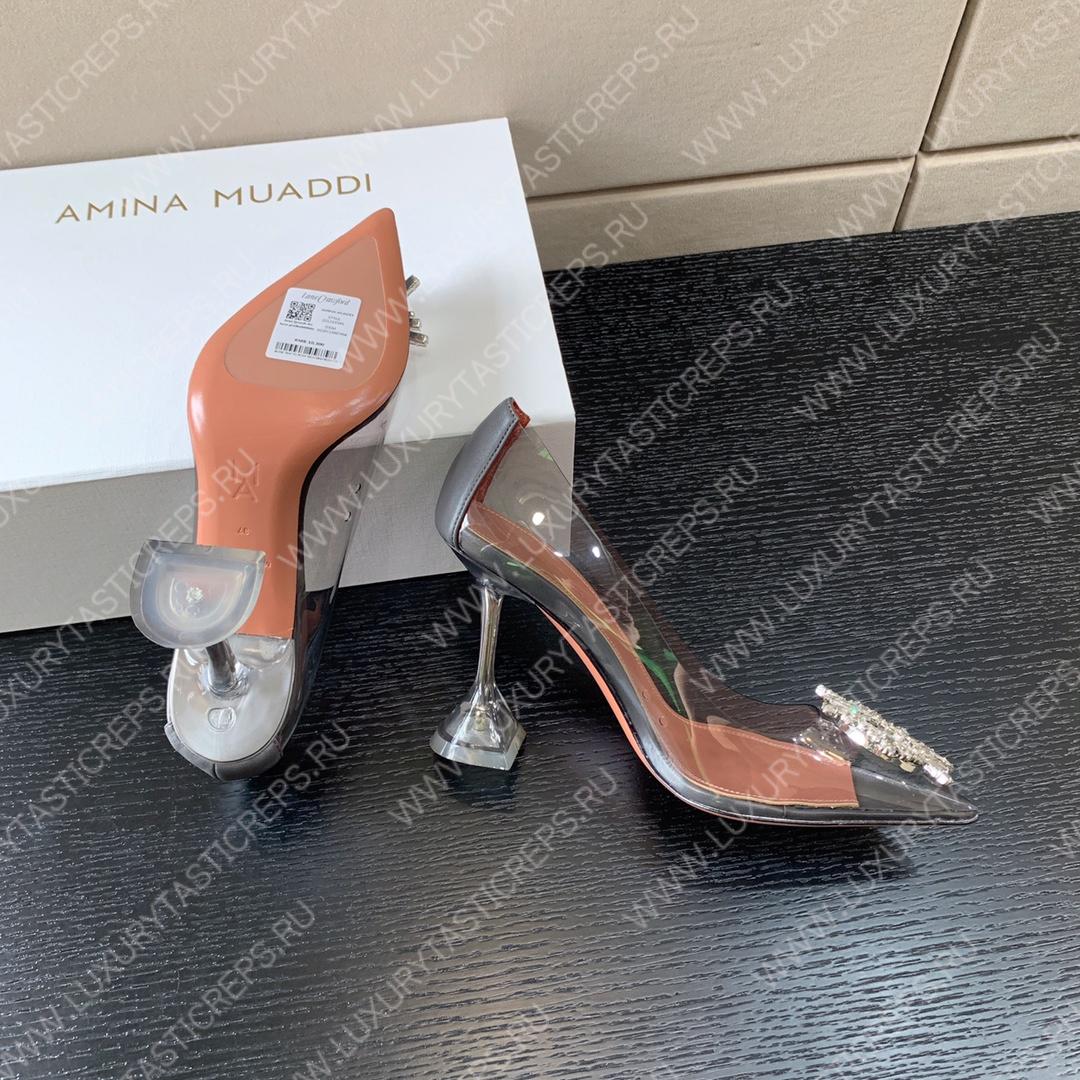 AMINA MUADDI BEGUM GLASS PUMP GREY AM8002