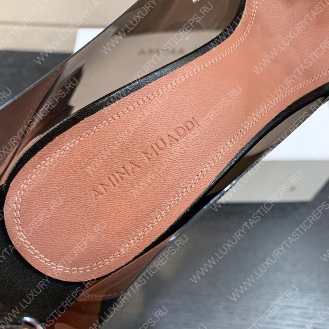AMINA MUADDI BEGUM GLASS PUMP BLACK AM8002