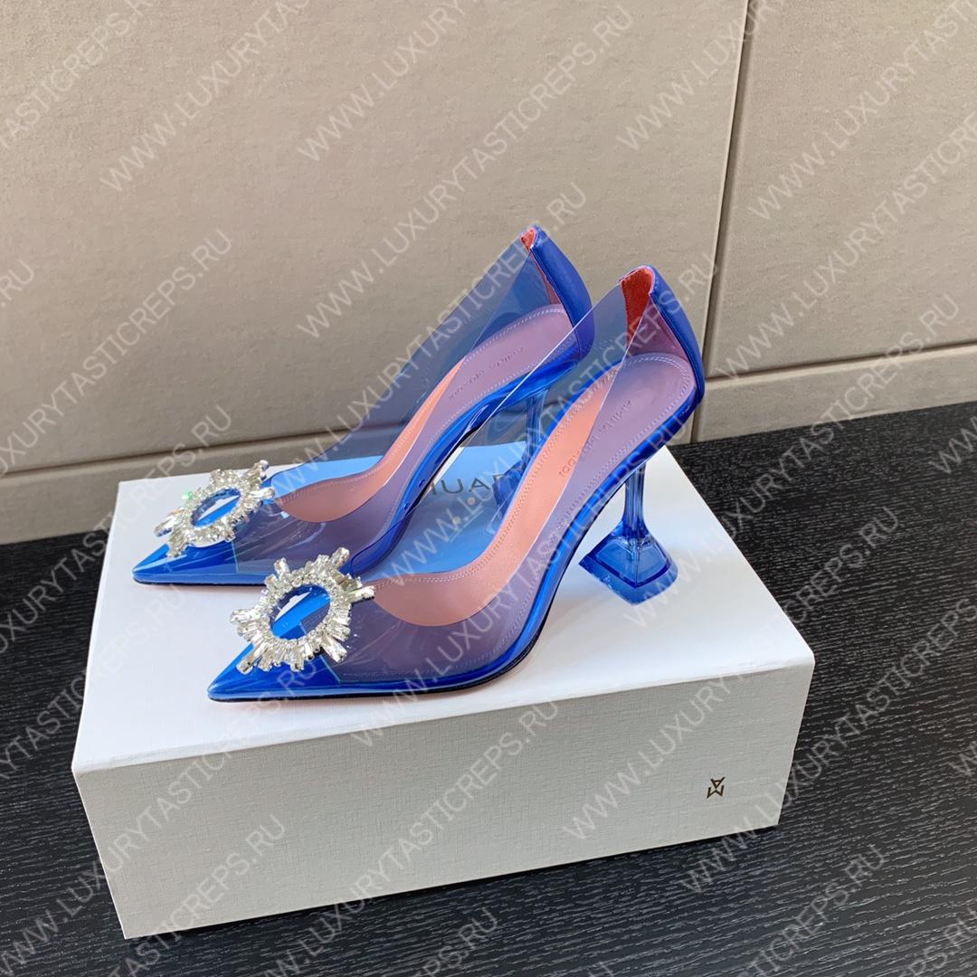AMINA MUADDI BEGUM GLASS PUMP BLUE AM8002