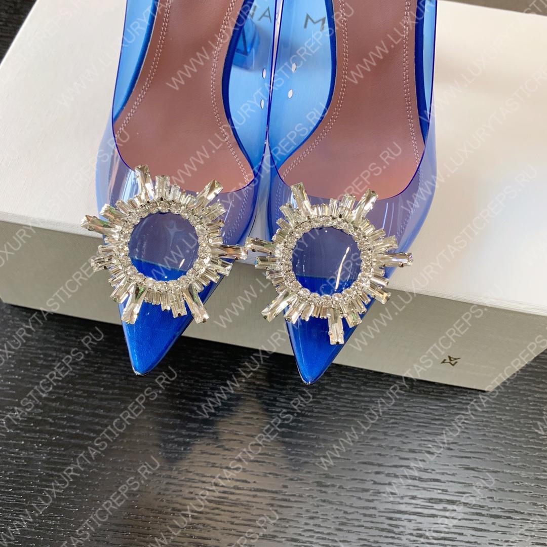 AMINA MUADDI BEGUM GLASS PUMP BLUE AM8002
