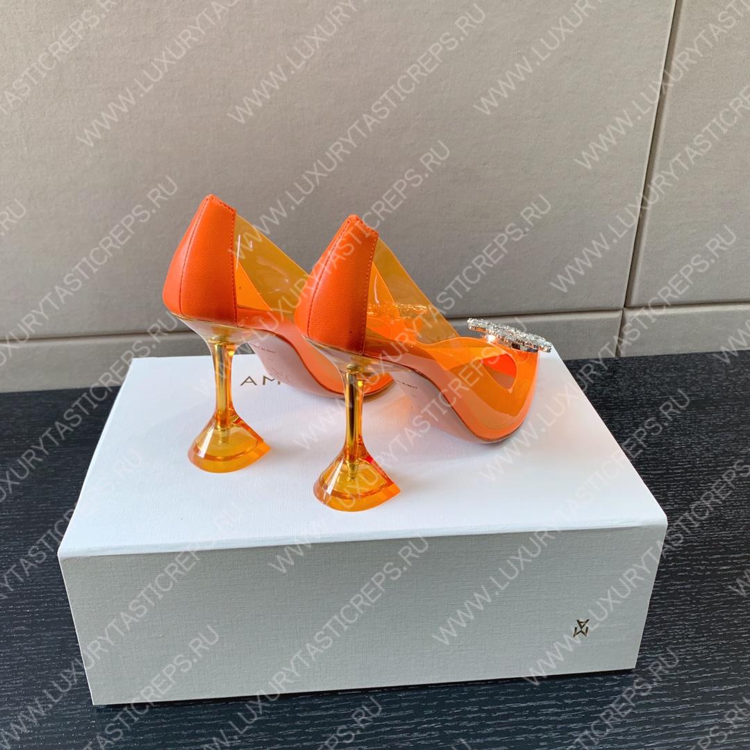 AMINA MUADDI BEGUM GLASS PUMP ORANGE AM8002