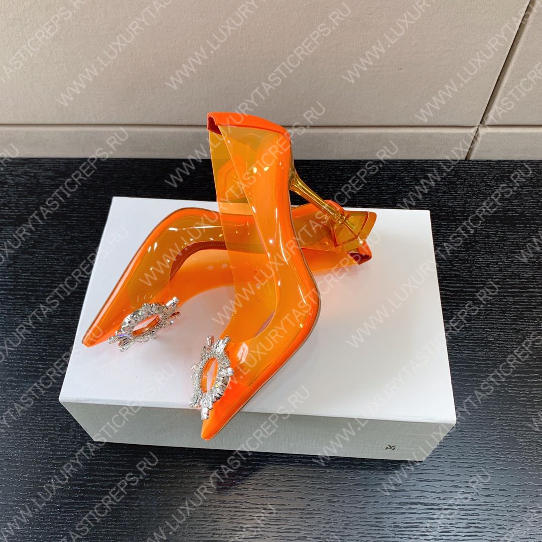 AMINA MUADDI BEGUM GLASS PUMP ORANGE AM8002