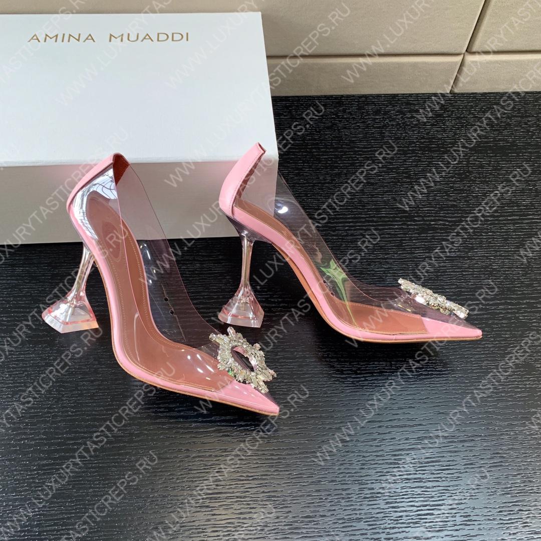 AMINA MUADDI BEGUM GLASS PUMP PINK AM8002