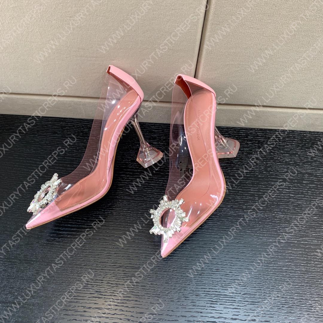 AMINA MUADDI BEGUM GLASS PUMP PINK AM8002