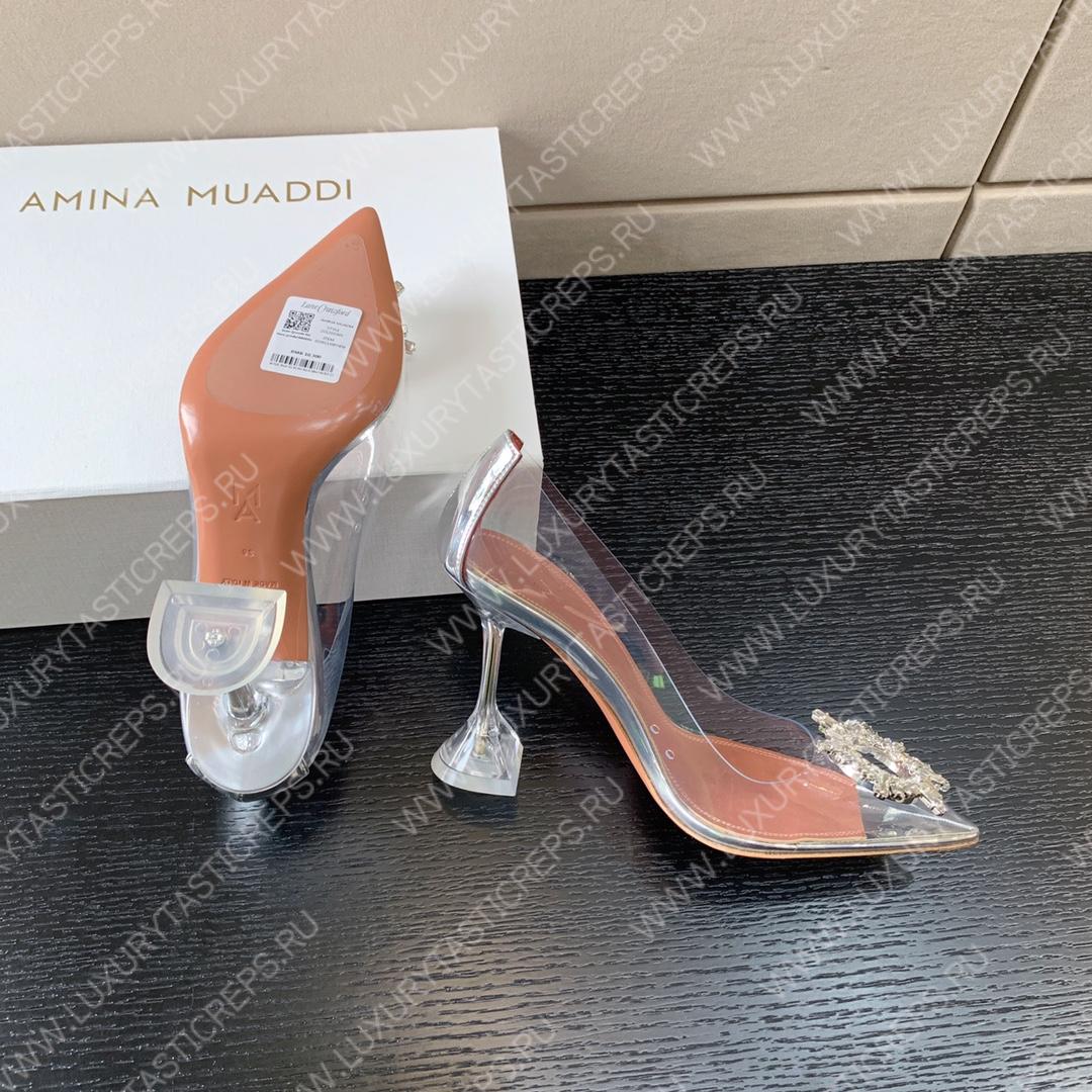 AMINA MUADDI BEGUM GLASS PUMP SILVER AM8002