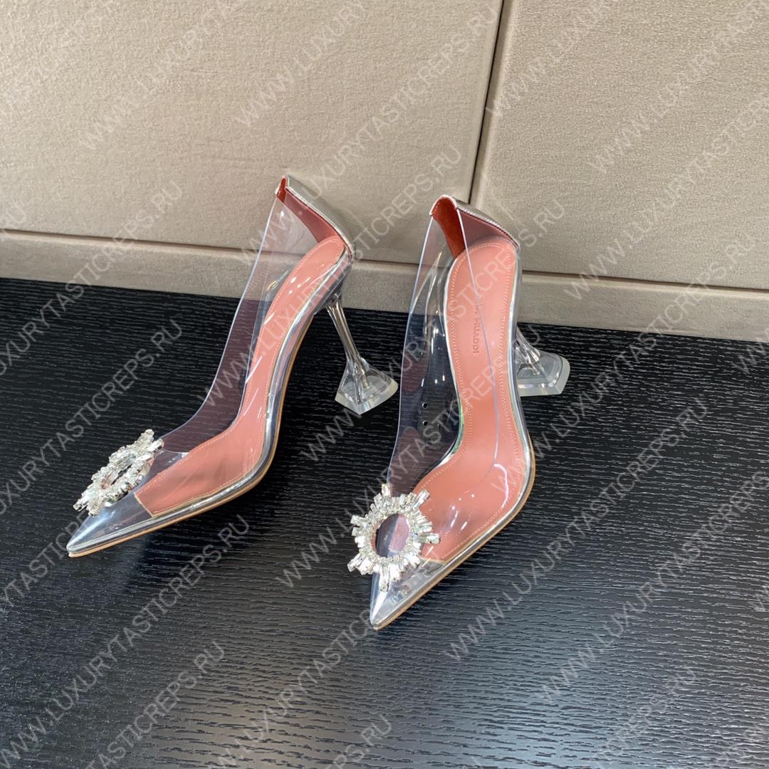 AMINA MUADDI BEGUM GLASS PUMP SILVER AM8002