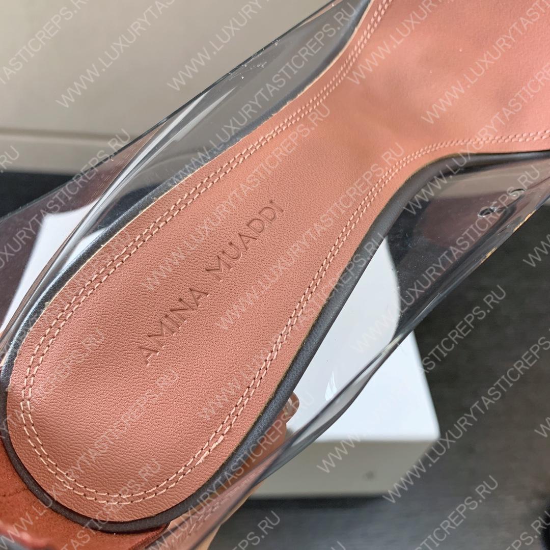 AMINA MUADDI ROSIE GLASS PUMP GREY AM8003