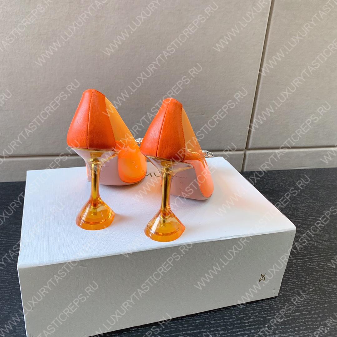 AMINA MUADDI ROSIE GLASS PUMP ORANGE AM8003