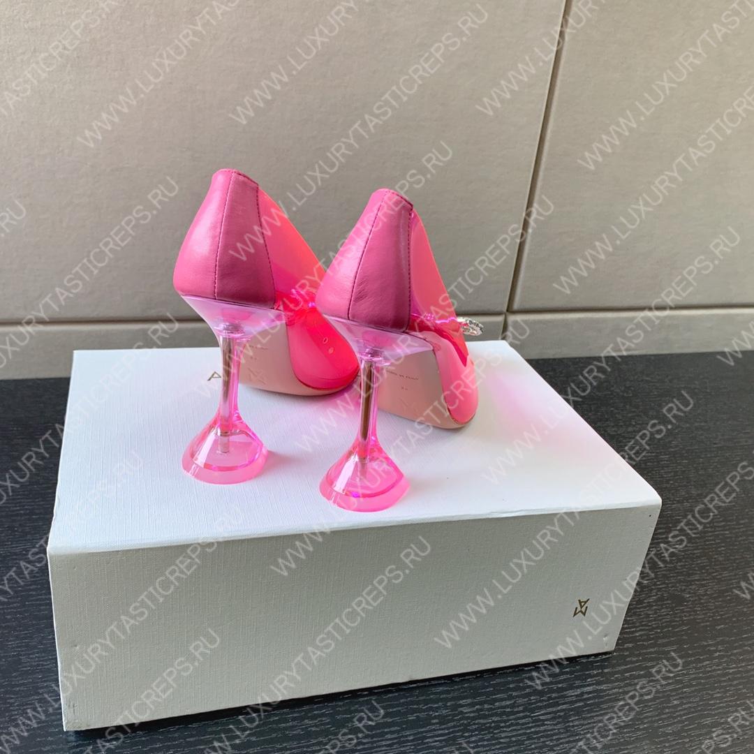 AMINA MUADDI ROSIE GLASS PUMP PINK/RED AM8003