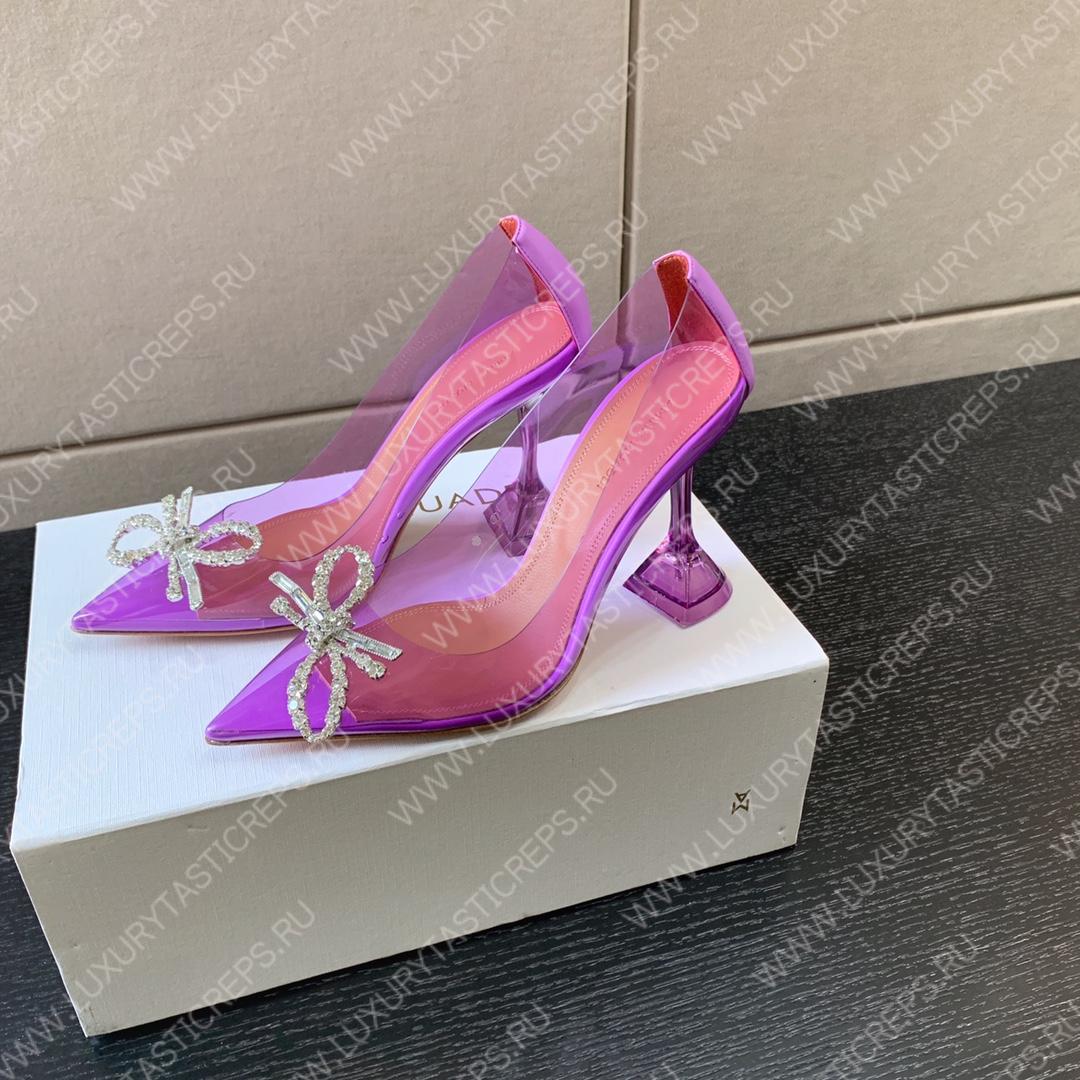 AMINA MUADDI ROSIE GLASS PUMP PURPLE AM8003