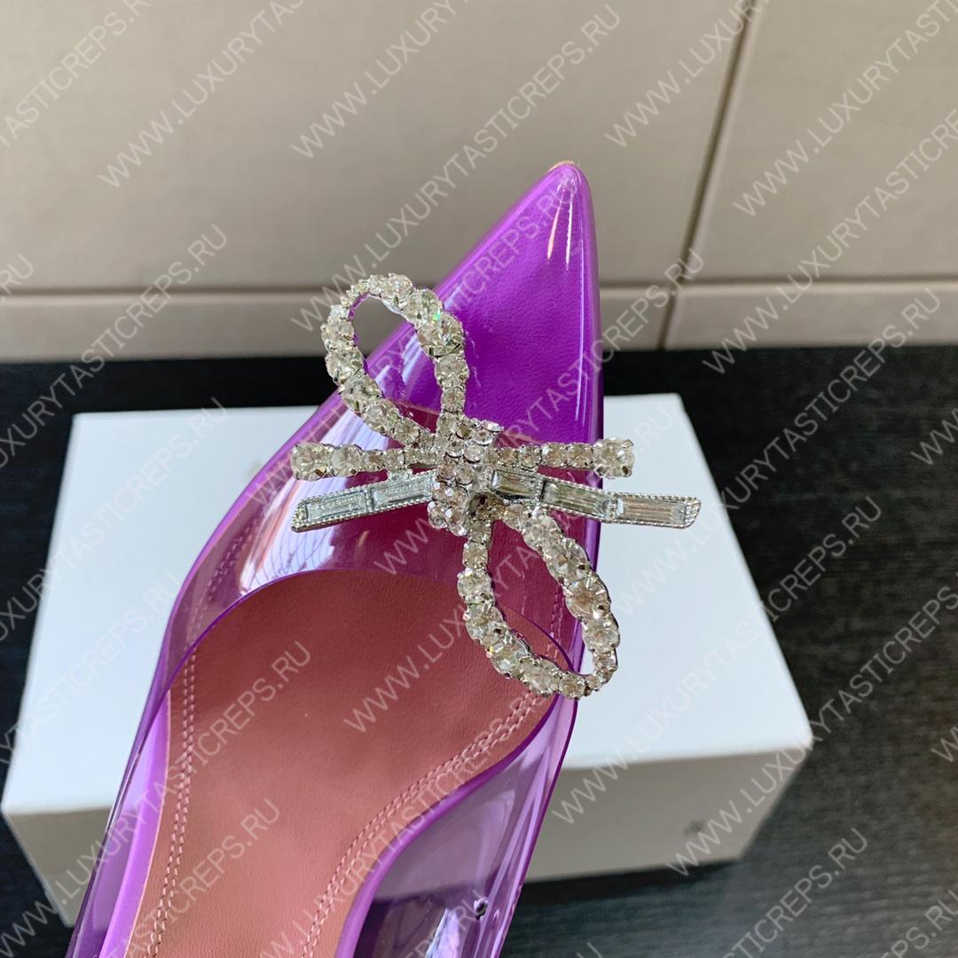 AMINA MUADDI ROSIE GLASS PUMP PURPLE AM8003