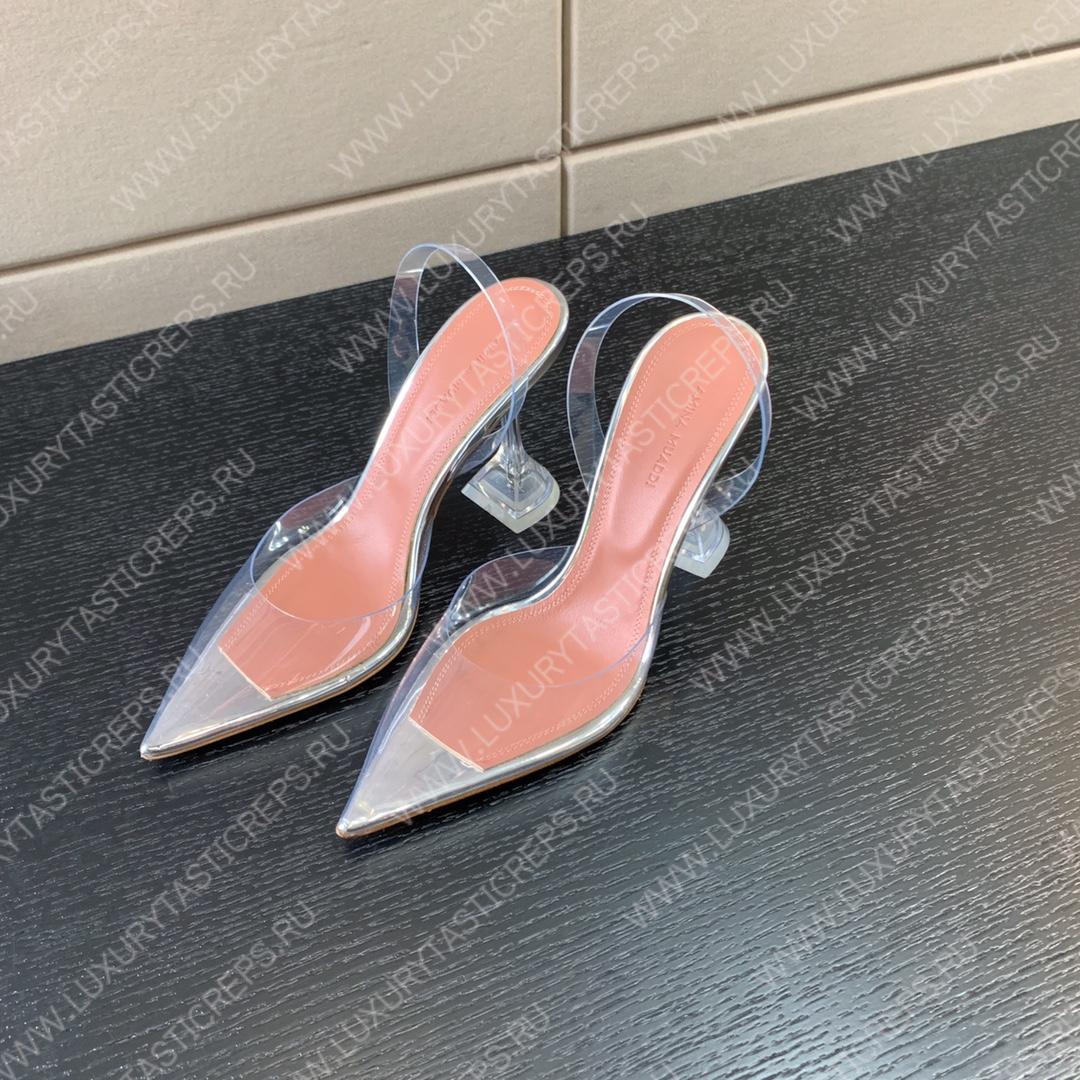 AMINA MUADDI HOLLI GLASS SLING TRANSPARENT AM8921