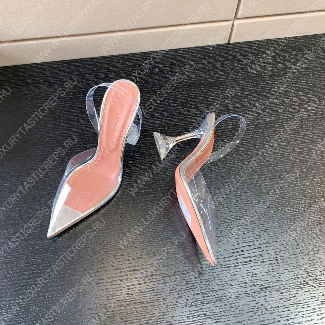 AMINA MUADDI HOLLI GLASS SLING TRANSPARENT AM8921