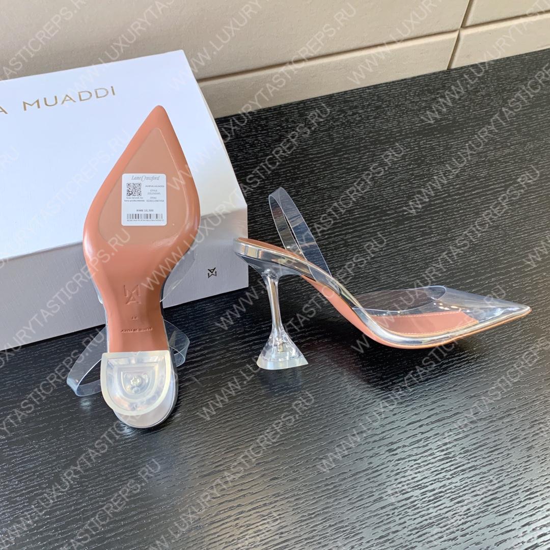 AMINA MUADDI HOLLI GLASS SLING TRANSPARENT AM8921