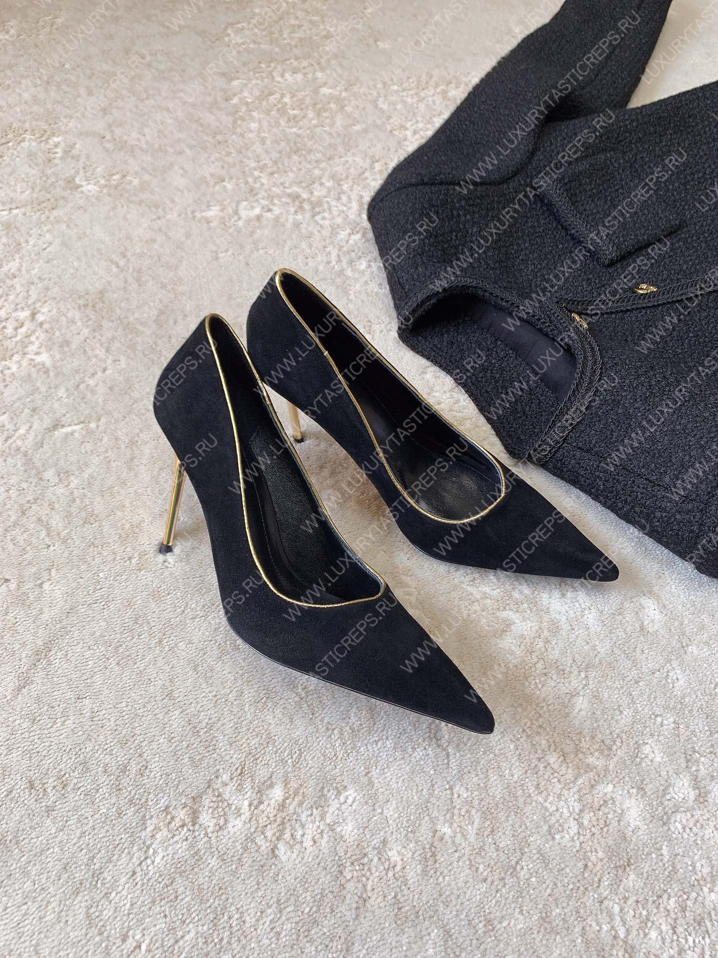 BALMAIN MONETA PUMPS BLACK YN1UA762LDPN