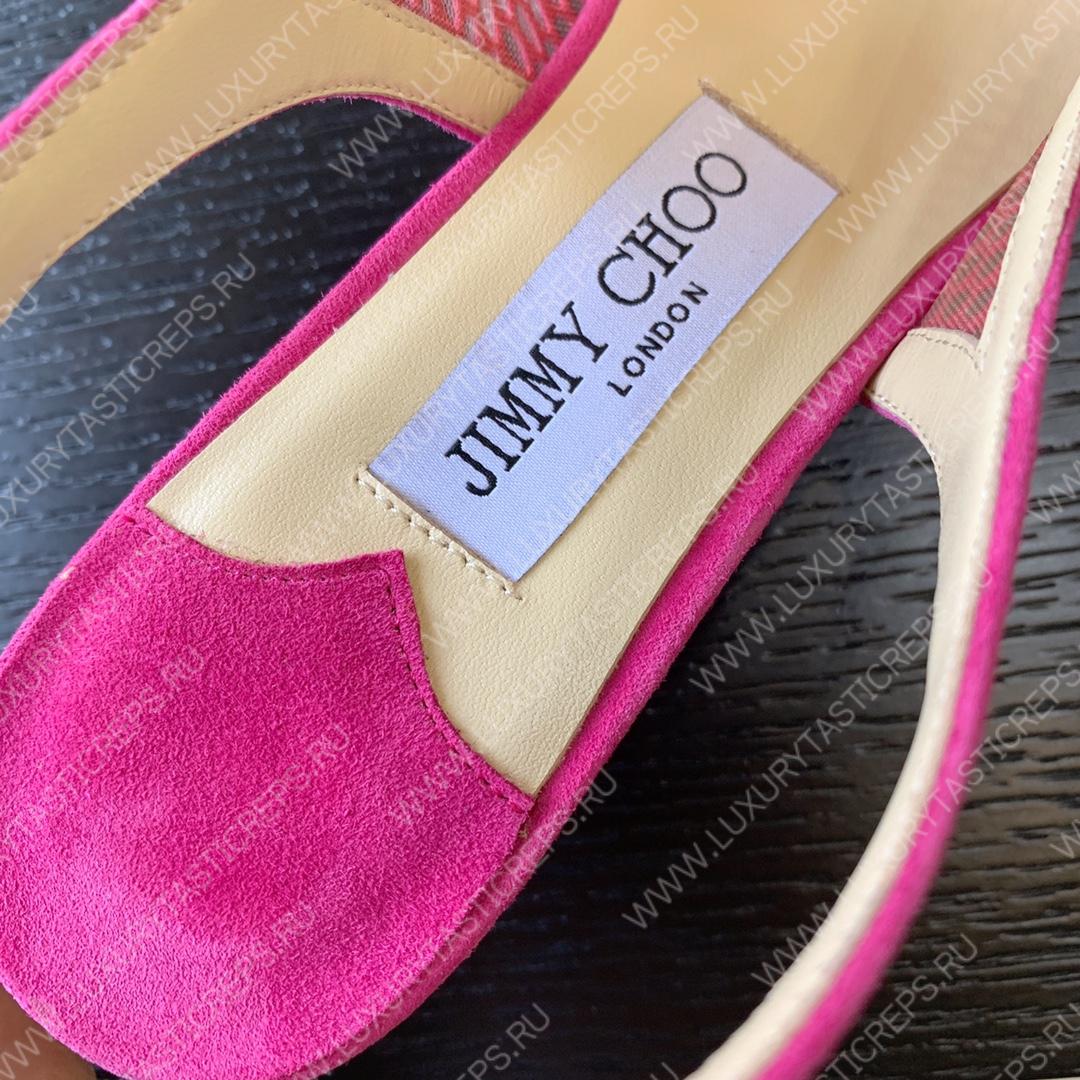 JIMMY CHOO SLINGBACK PUMPS BRIGHT PINK AMITA45NHD