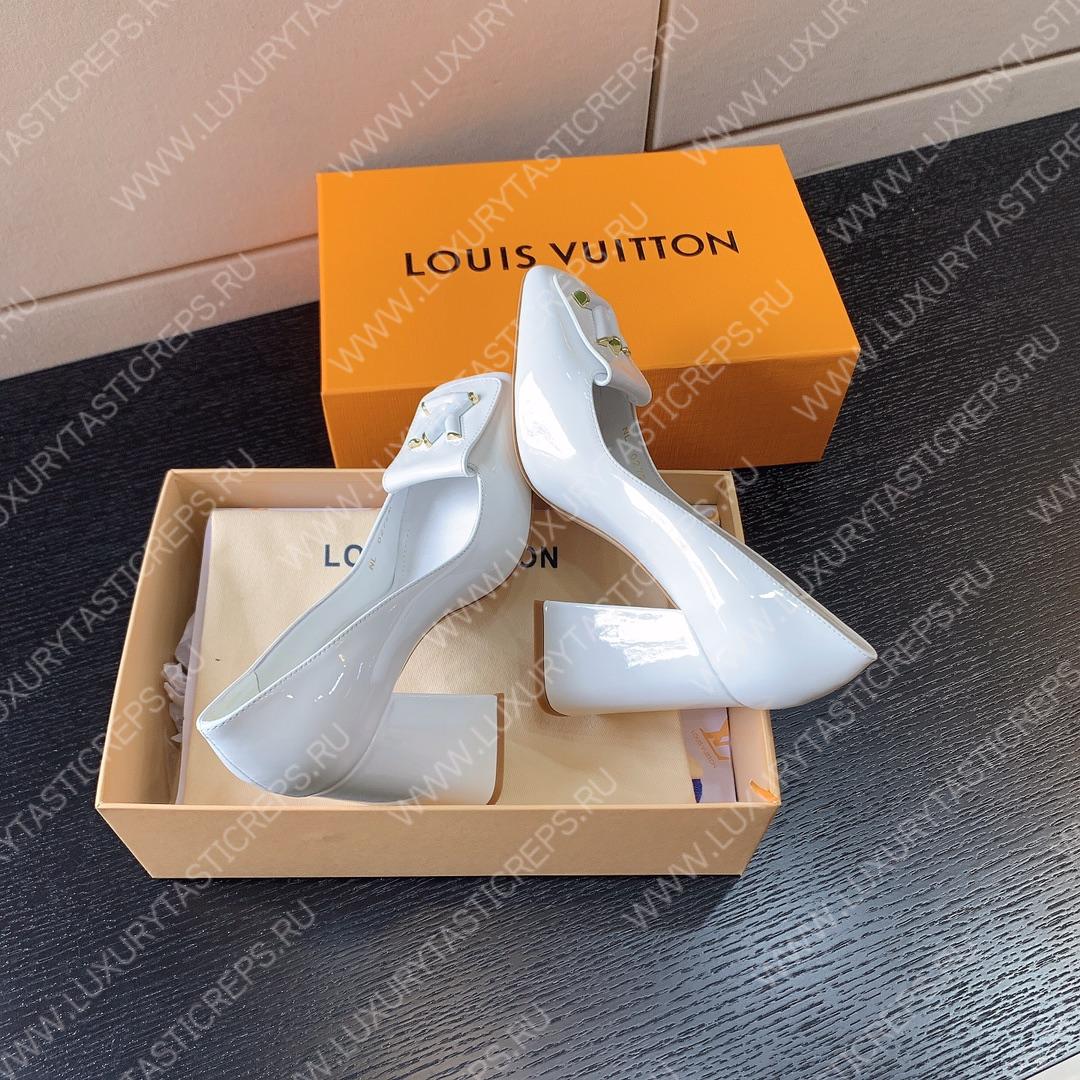 L**is vitton shake pumps leather white 1ab2kc