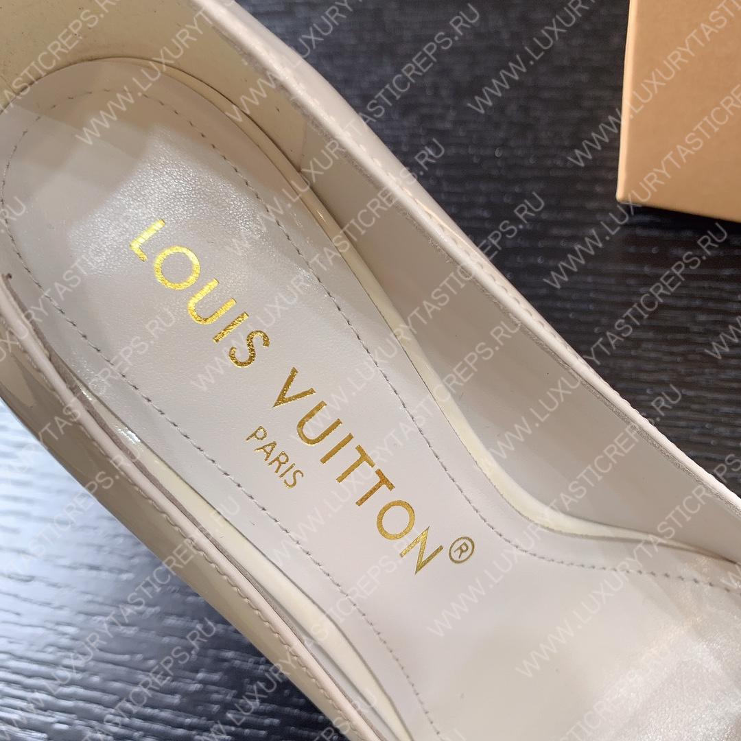 L**is vitton shake pumps leather white 1ab2kc