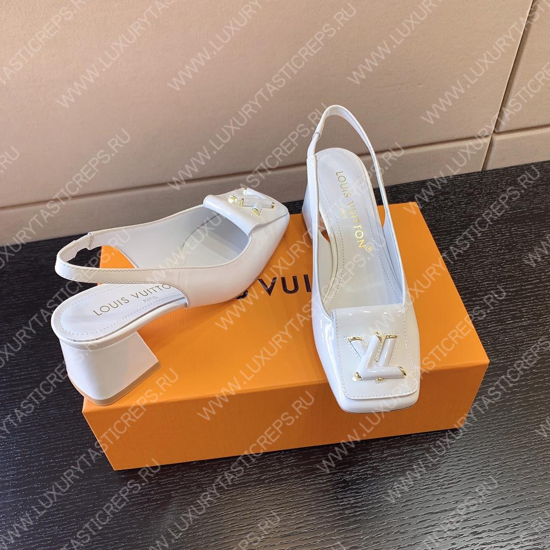 l**is V*t*n slingback shake pump white 1ab0qq