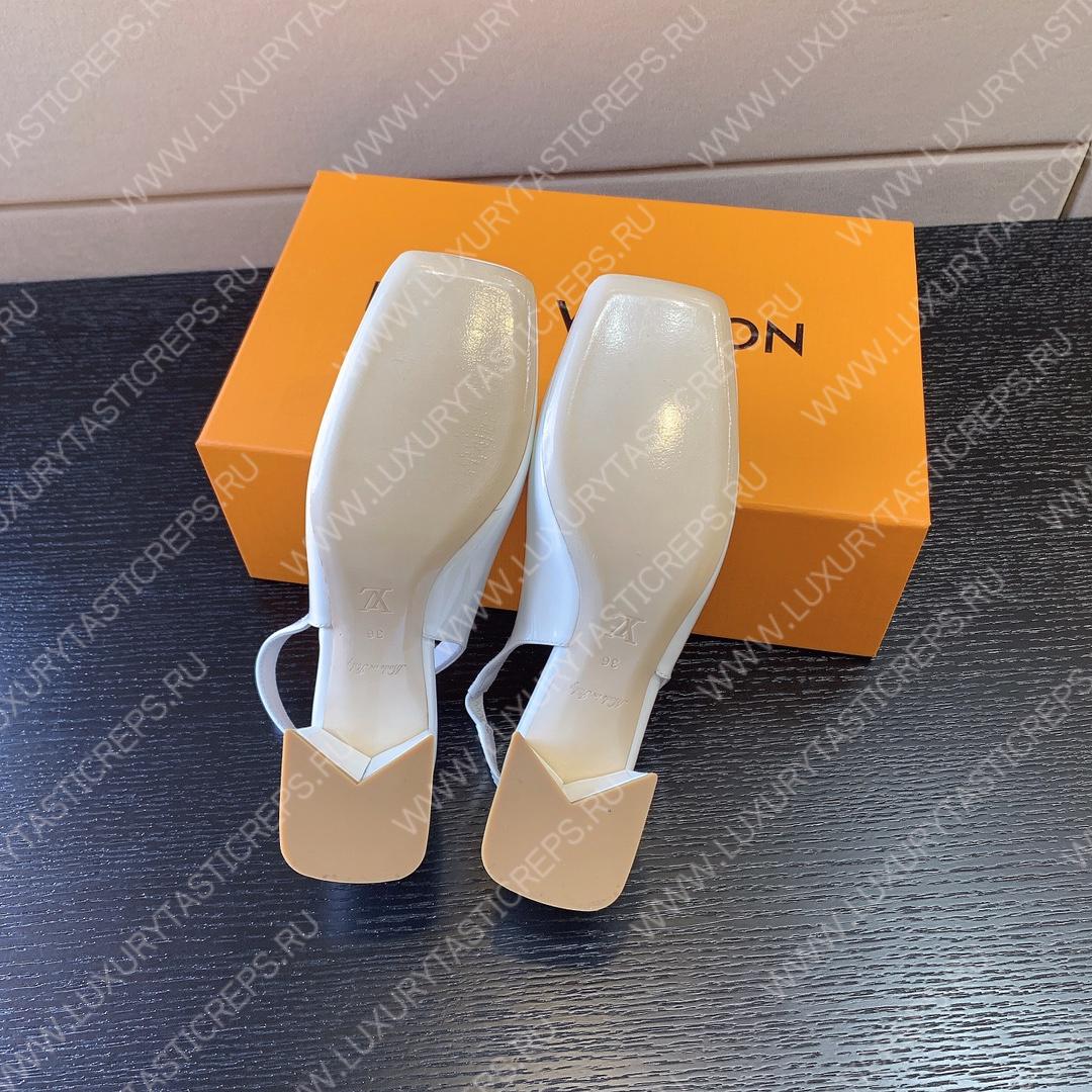 l**is V*t*n slingback shake pump white 1ab0qq