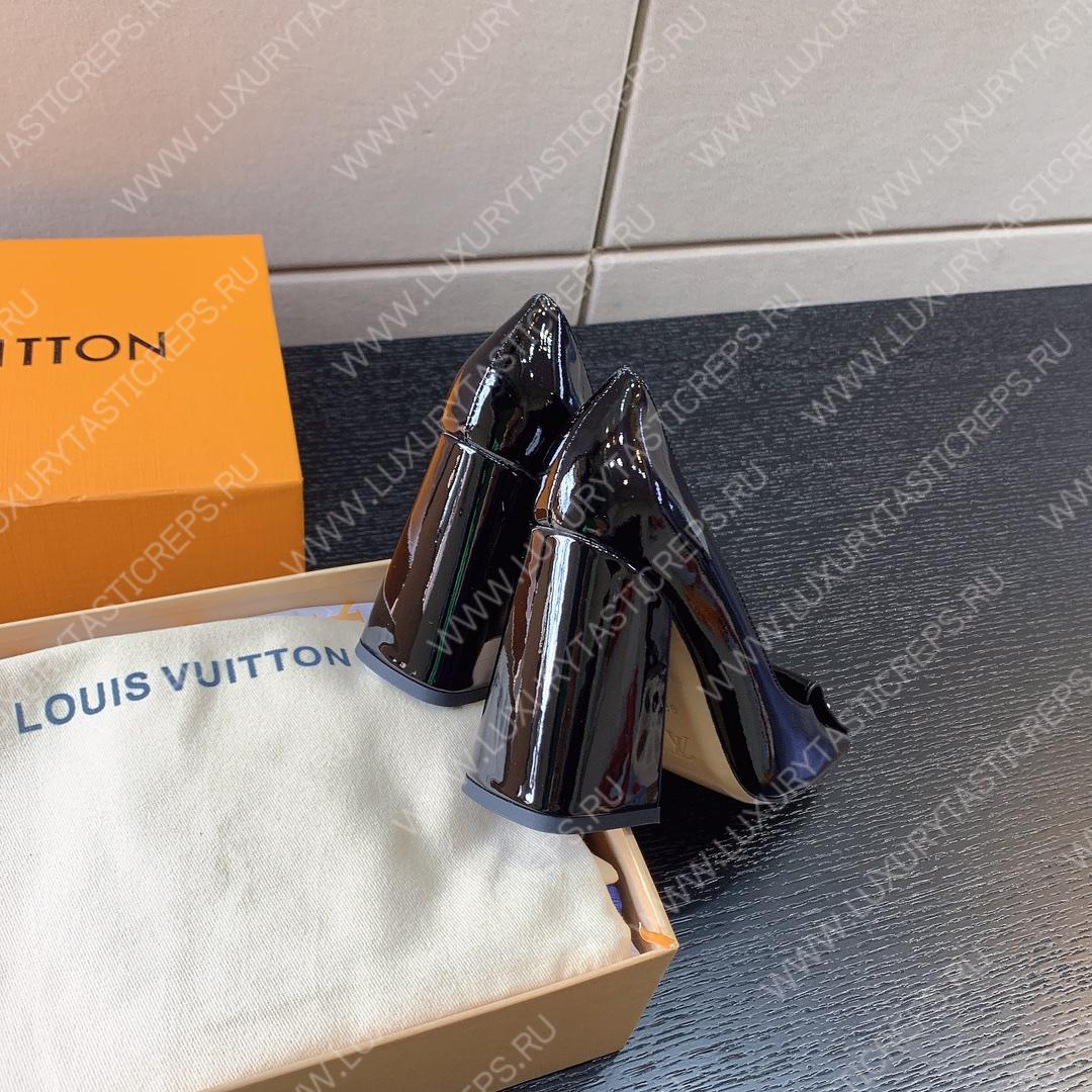 L**is vitton shake pumps leather black 1ab2kc