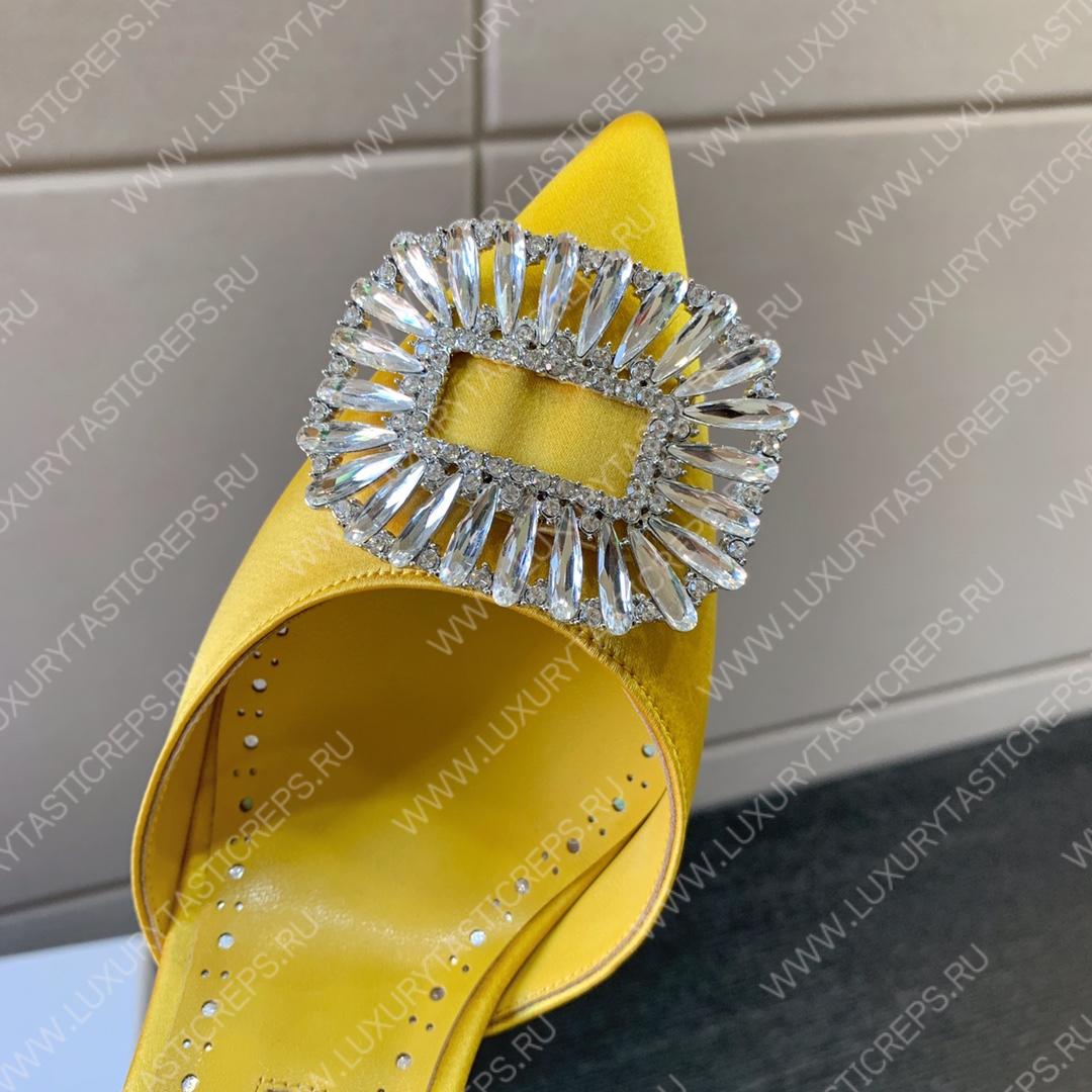 MANOLO BLAHNIK PRIETASLI SLINGBACK PUMPS YELLOW 419-0473-0005