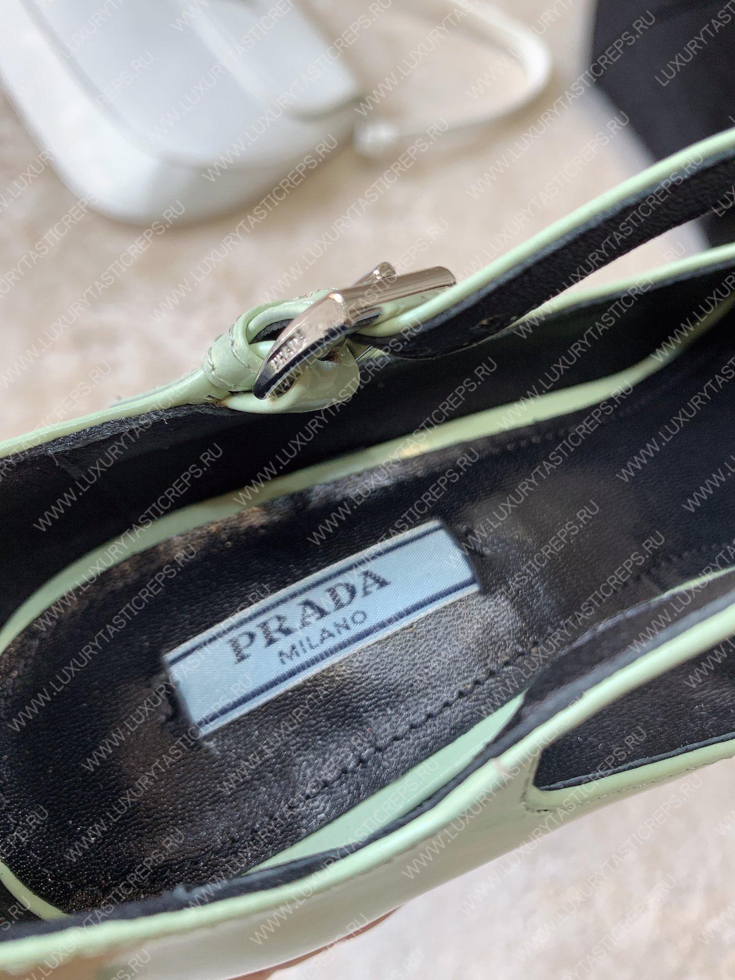 Pra*a brushed pumps leather acqua 1i982m