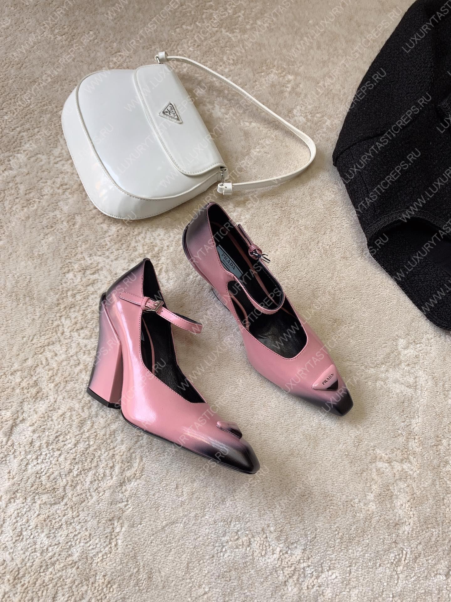Pra*a brushed pumps leather alabaster pink 1i982m