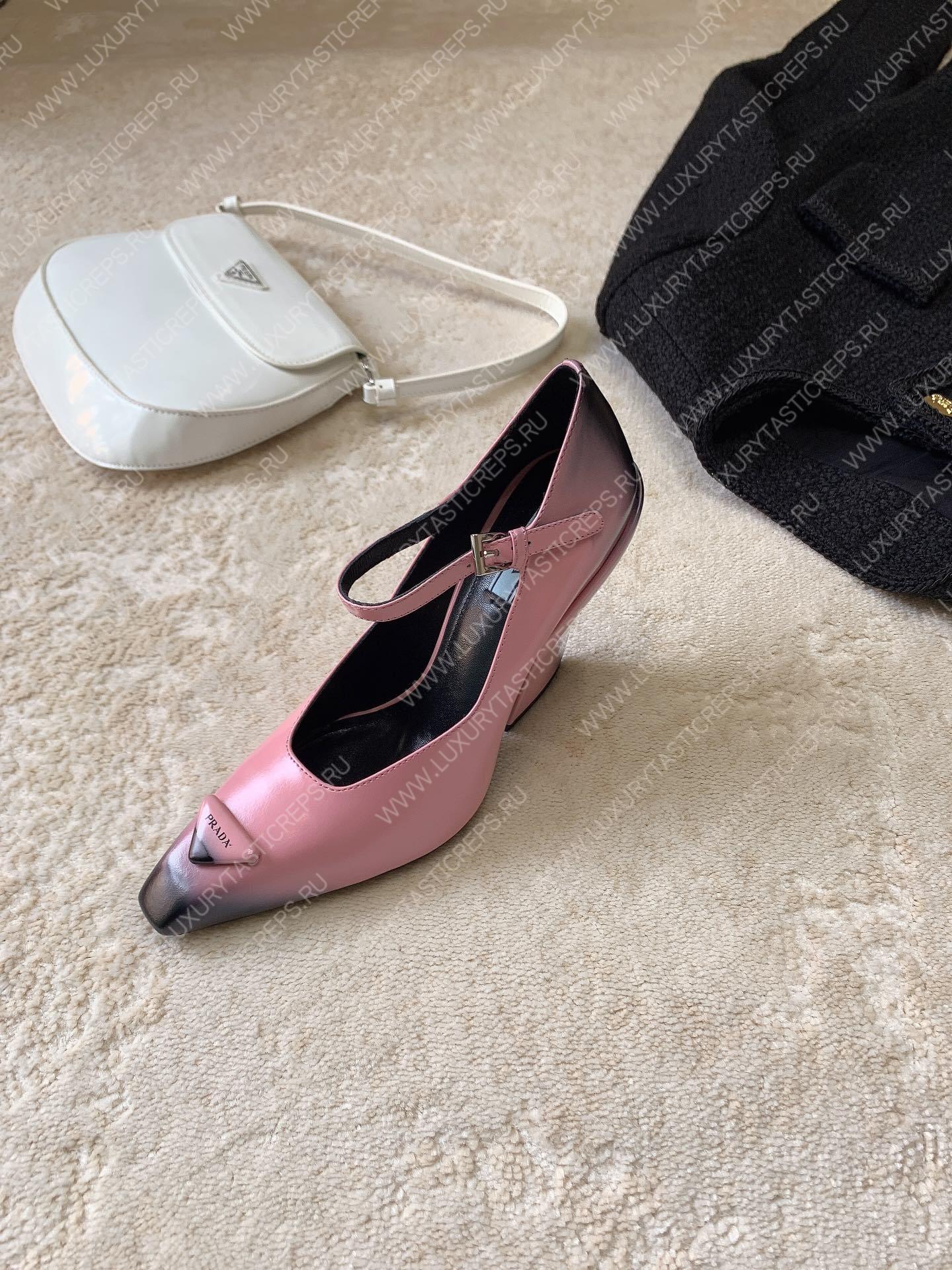 Pra*a brushed pumps leather alabaster pink 1i982m
