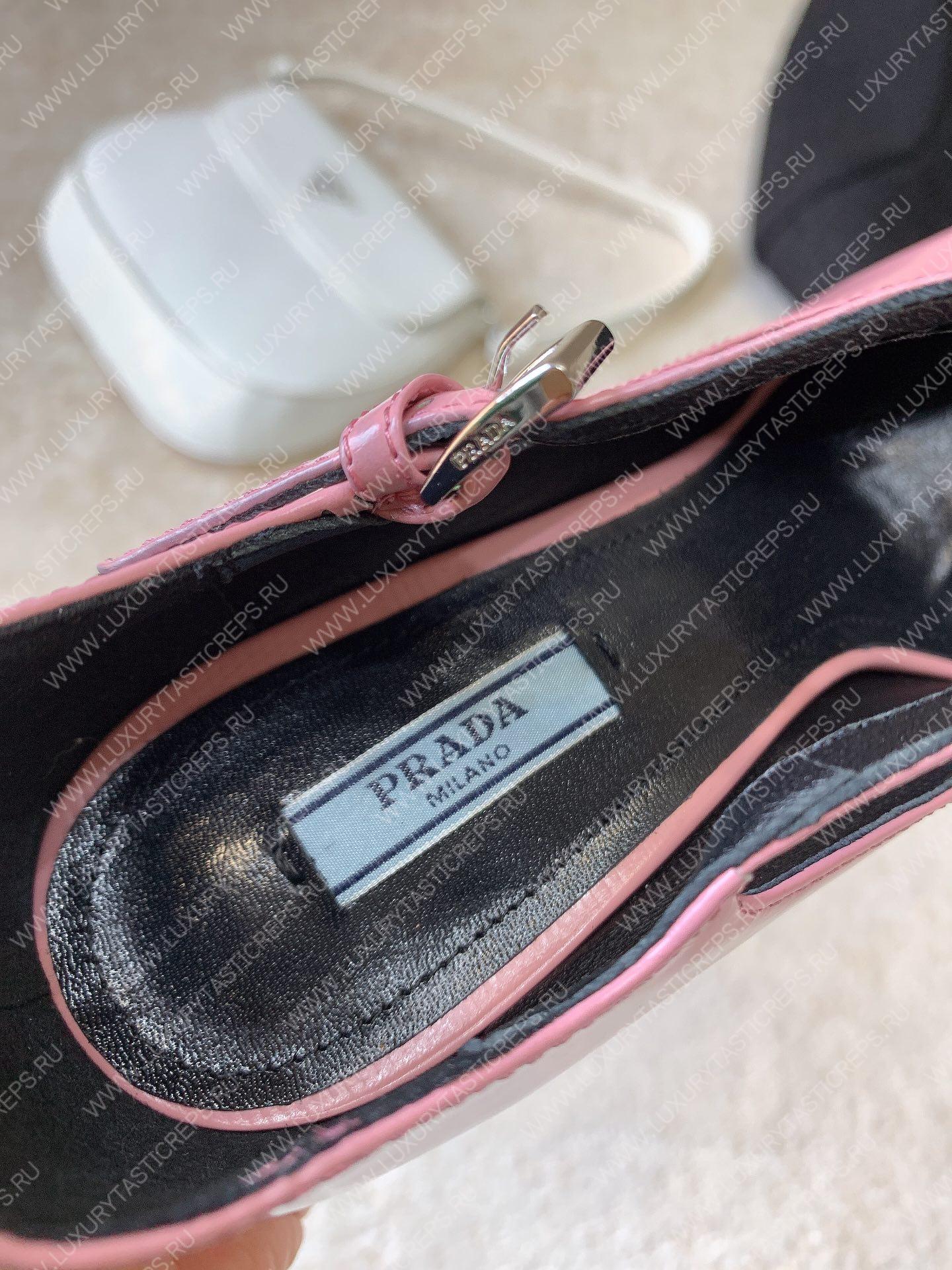 Pra*a brushed pumps leather alabaster pink 1i982m