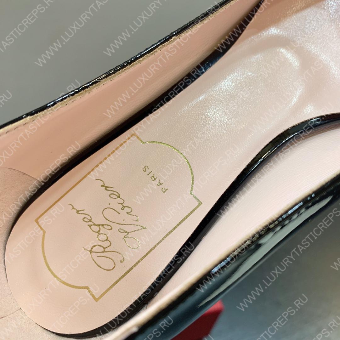 ROGER VIVIER CITY PUMPS LEATHER BLACK RVW6183