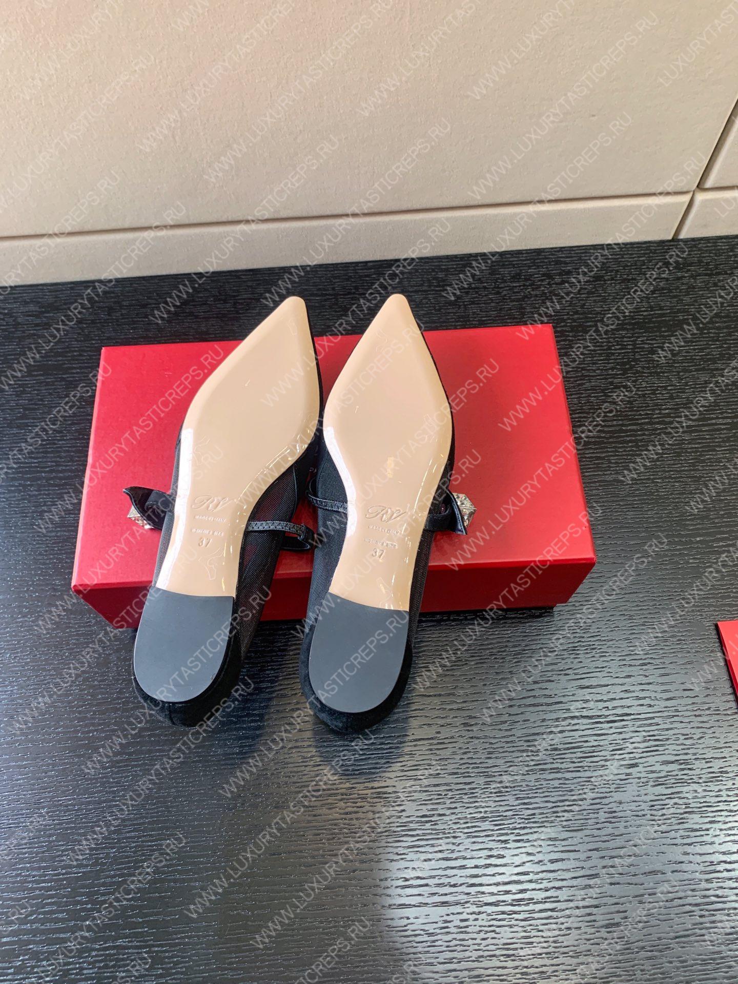 ROGER VIVIER PUMPS SUEDE BLACK RVW53824