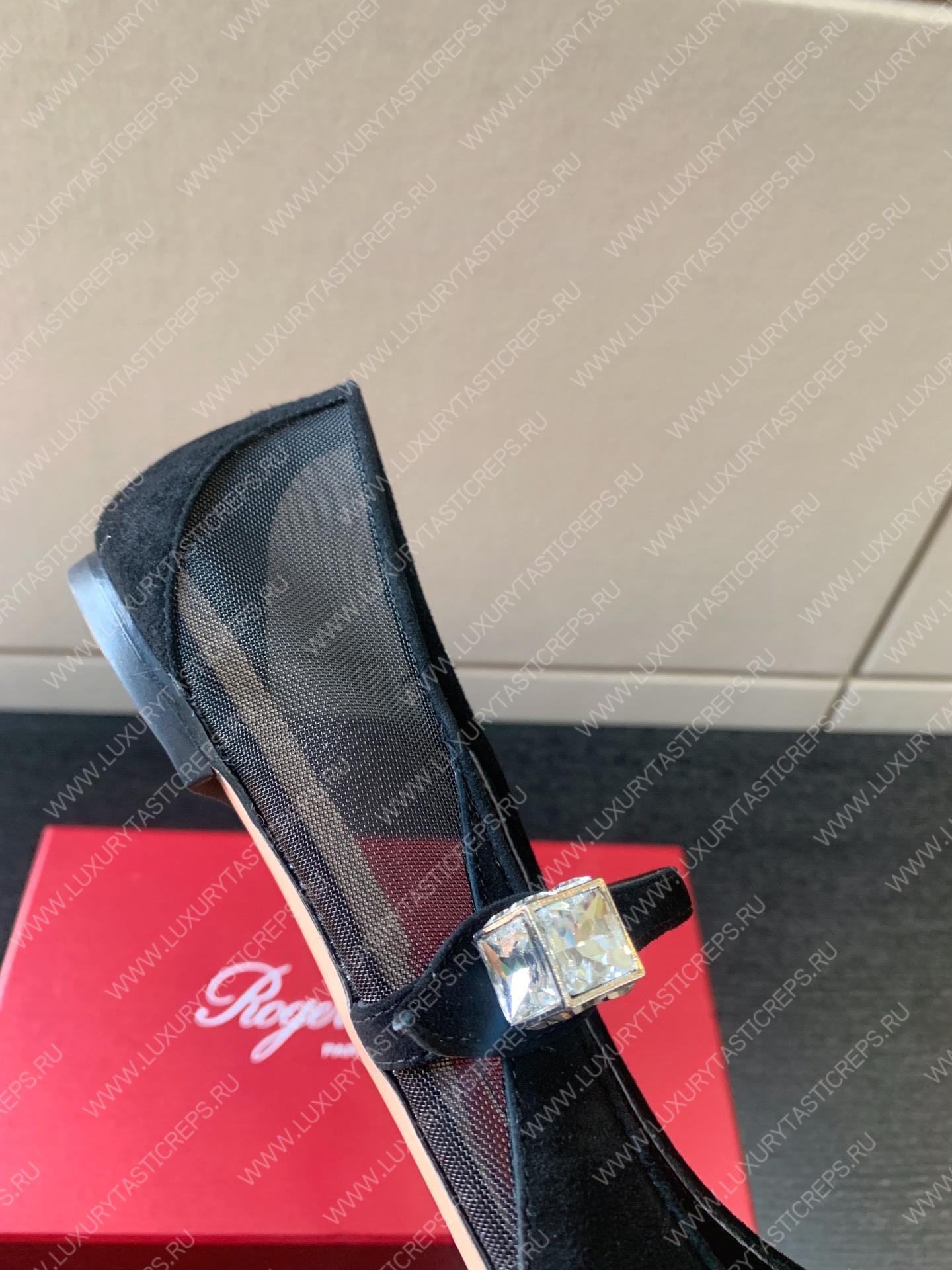 ROGER VIVIER PUMPS SUEDE BLACK RVW53824